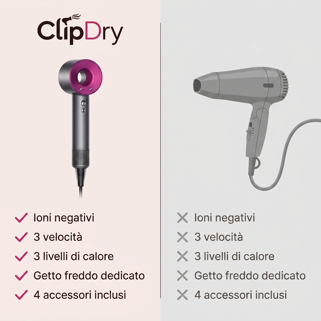 Asciuga Capelli ClipDry